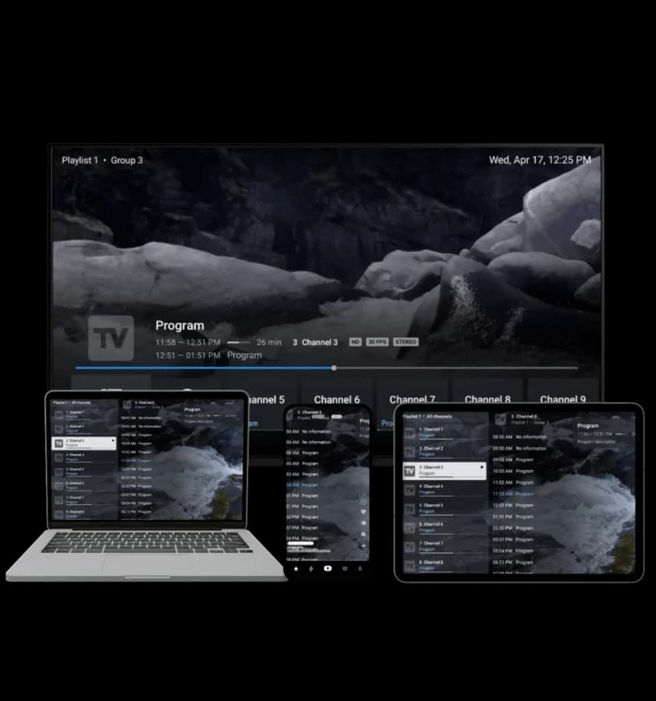 TiviMate IPTV player interface
