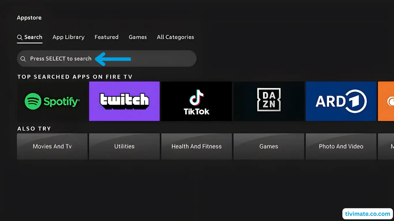 Searching for Downloader on Firestick