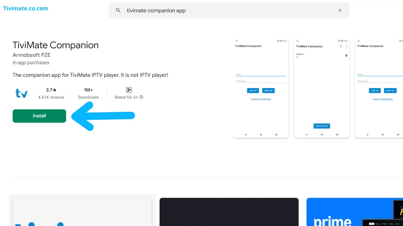 Install The TiviMate Companion App