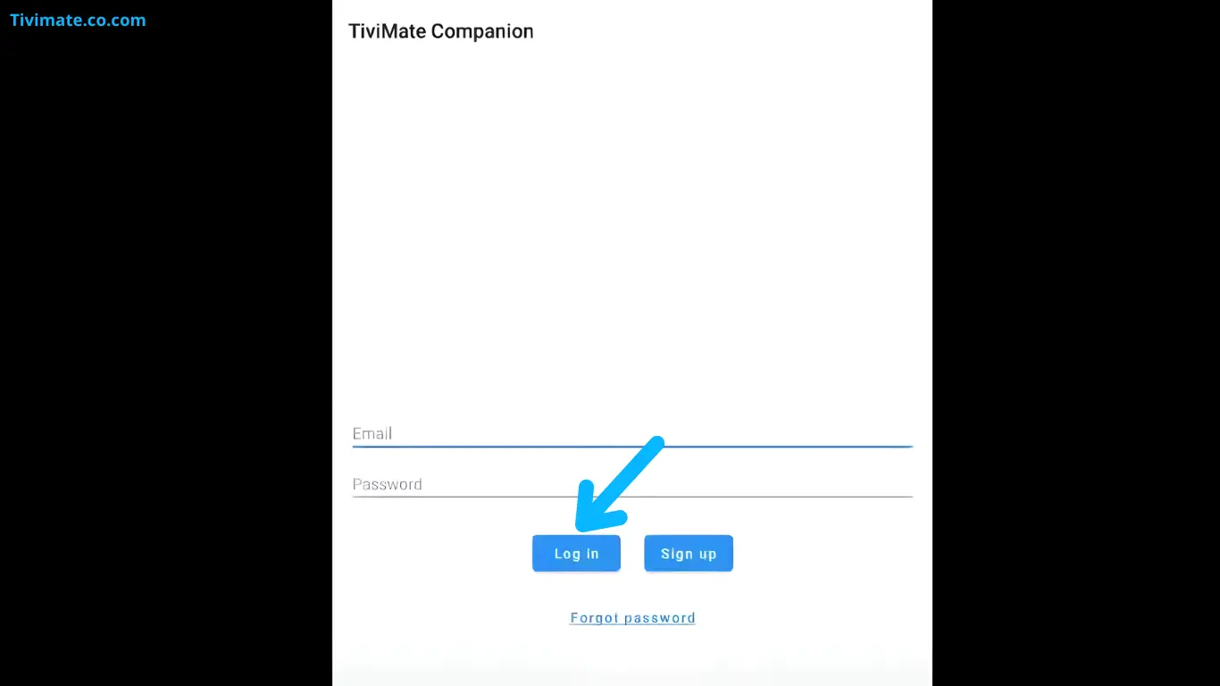 Login To TiviMate Companion App
